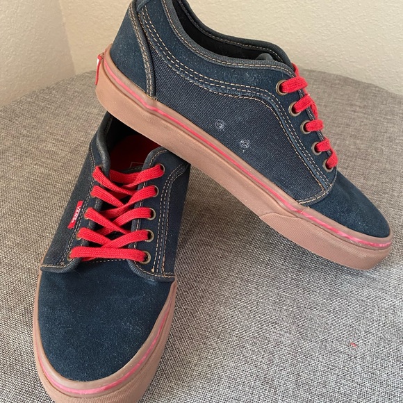 Vans Chukka Low “Navy Red Gum” Size 6.5 - Picture 5 of 6